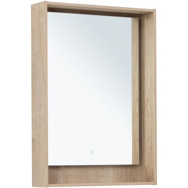 Зеркало с подсветкой Aquanet Милан 336403 60 см дуб светлый
