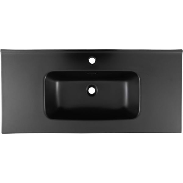 Раковина Aquanet Flat 329257 100 см чёрный матовый