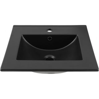 Раковина Aquanet Flat 329252 50 см чёрный матовый