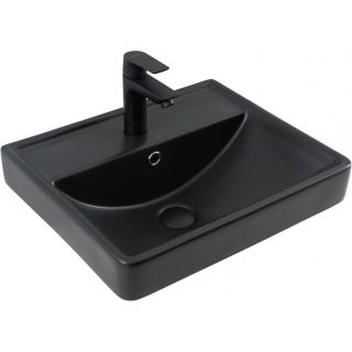 Раковина Aquanet Ирис 329246 50 см чёрный матовый