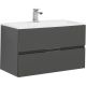 Тумба под раковину Aquanet Алвита 240111 90 см серый антрацит