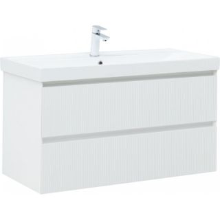 Тумба под раковину Aquanet Альтера 337157 100 см белый матовый