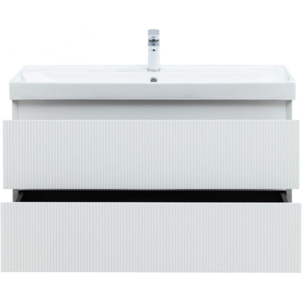 Тумба под раковину Aquanet Альтера 337157 100 см белый матовый
