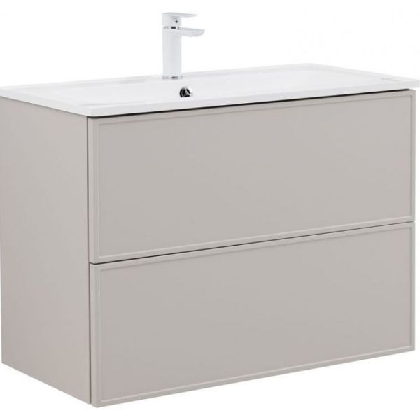 Тумба под раковину Aquanet Арт 343968 90 см бежевый