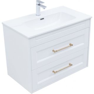 Тумба под раковину Aquanet Бостон New 347182 80 см белый сатин