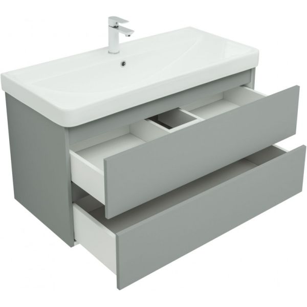 Тумба под раковину Aquanet Вега 2.0 337957 100 см мисти грин