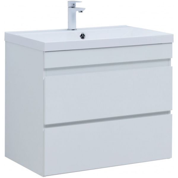 Тумба под раковину Aquanet Нота New 335418 75 см белый глянец