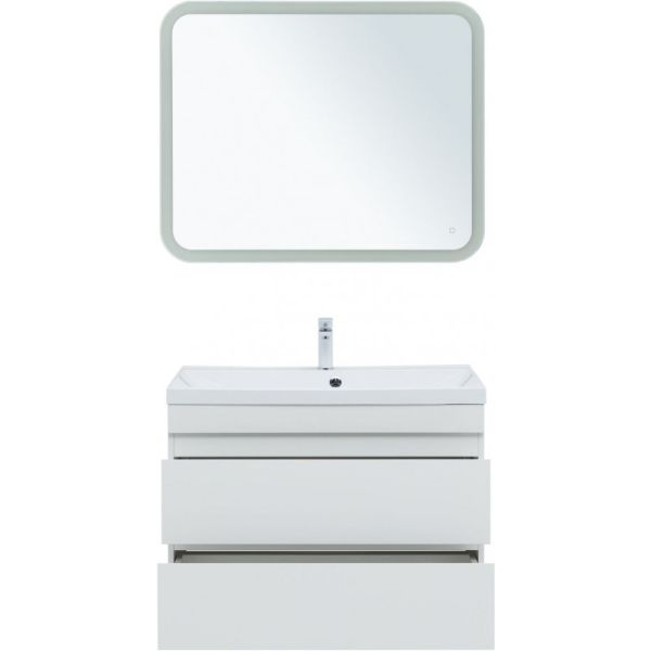 Тумба под раковину Aquanet Нота New 335419 90 см белый глянец