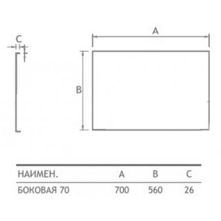 Боковая панель Koller Pool PS75 универсальная