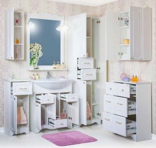 Пенал Бриклаер Анна 4627125411410 52 см белый