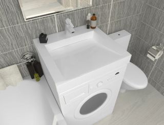 Раковина над стиральной машиной Stella Polar Берта SP-00001505 60см белый матовый