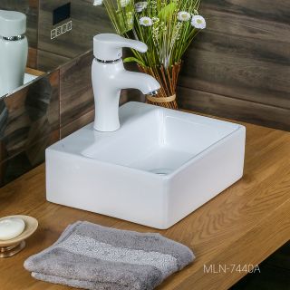 Накладная раковина Melana 7440A-805 33см белый