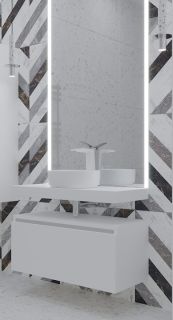 Столешница Armadi Art Flat 80см белый 869-080