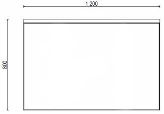 Зеркало Акватон Брук 120см 1A200402BC010