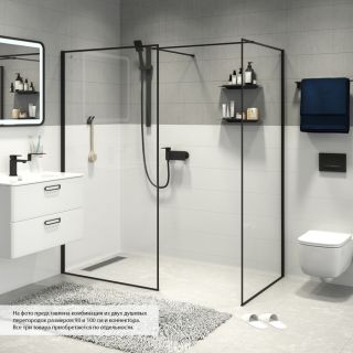 Душевая перегородка IDDIS Slide чёрный SLI8BS7i23