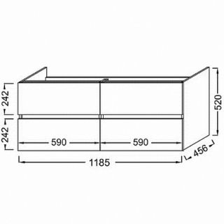 Тумба под раковину Jacob Delafon Tolbiac 120см дуб давос натуральный EB2384-E75
