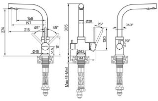Смеситель для кухни Paulmark Essen Es213011-CR хром