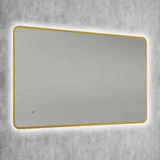 Зеркало с подсветкой ArtMax Siena AM-SieS-600-1000-DS-F-Gold 100 см золото