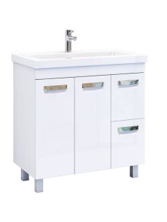 Тумба под раковину напольная Vigo Plaza tn.PLA.MIR.80.2D.2Y 80 см белый