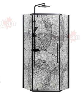 Душевой уголок AvaCan PB 100x100 см чёрный