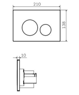 Кнопка смыва Am.Pm PRO L I049038