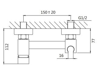 Гигиенический душ со смесителем Shevanik S137G золотой сатин