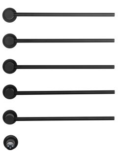 Полотенцесушитель электрический встраиваемый Wonzon & Woghand M?nchen WW-A355-MB 52x70 см с внутренней частью чёрный матовый