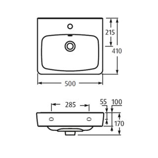 Раковина Акватон Нео 50см 1WH302184