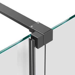 Душевая перегородка Vincea Walk-In VSW-1WSL120CGGM, 1200*2000, вороненая сталь, стекло тонированное