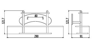 Держатель для зубных щеток Haiba HB101 хром