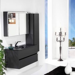 Тумба под раковину Armadi Art Vallessi 80см антрацит матовый 837-080-A matt