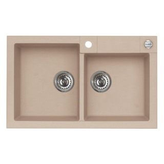 Кухонная мойка Alveus 1090962 Rock 90 Granital Beige-G55 78x48