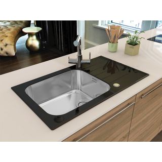 Кухонная мойка Alveus 1123645 Glassix Up 40 черная 86x50