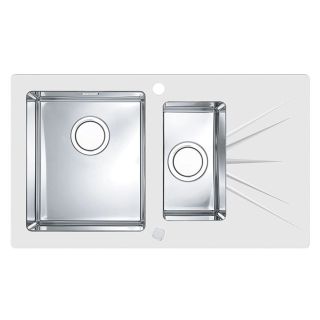 Кухонная мойка Alveus 1103659 Karat Up 20 белая 86x50 левая