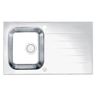 Кухонная мойка Alveus 1123819 Glassix Up 10 белая 86x50