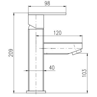 Смеситель для раковины Rav Slezak Loira LR529.5K Хром