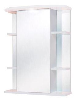 Шкаф-зеркало с подсветкой Onika Глория 206008 правый 60см белый