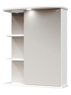 Шкаф-зеркало с подсветкой Onika Карина 206010 правый 60см белый