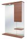 Шкаф-зеркало с подсветкой Onika Элита 206024 правый 60см коричневый штрокс