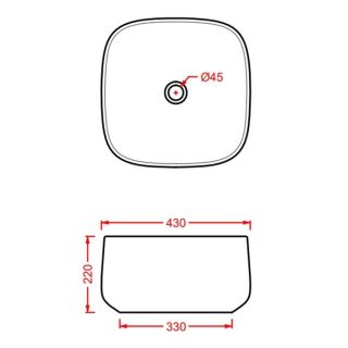 Раковина ArtCeram Cognac COL006 12 00 giallo zinco 43 см