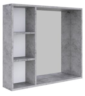 Шкаф-зеркало Onika Девис 208093 80см бетон чикаго