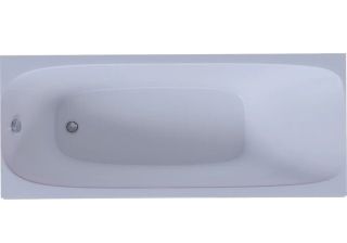 Акриловая ванна Aquatek Альфа ALF170-0000038 170х70 см с фронтальным экраном вклеенный цельносварной металлический каркас