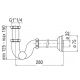 Сифон для раковины AV00105/2CR