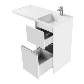 Тумба под стиральную машину Акватон Лондри 40см белый 1A236001LH010