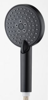 Лейка для душа Orange O-Shower OS03b d 110 мм, 3 режима, черный матовый