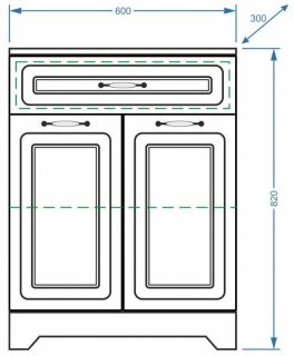 Комод Stella Polar Кармела 60см ольха белая SP-00000190