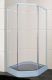 Душевой уголок Parly ZEP 91 90 х 90 см пятиугольный, профиль белый