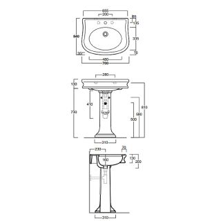 Раковина SIMAS Lante LA10bi*1 белая 65.5 см