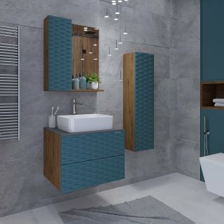 Шкаф-зеркало Grossman Альба 206502 65см левый веллингтон/бриз