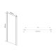 Душевой уголок Vincea Intra VSR-1I708090CH 70/80 x 90 см